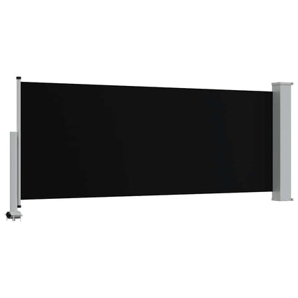 sammenrullelig sidemarkise til terrassen 120 x 300 cm sort
