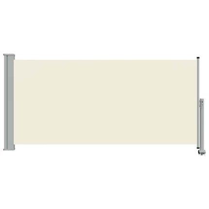 sammenrullelig sidemarkise til terrassen 120x300 cm creme