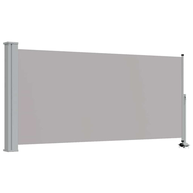 sammenrullelig sidemarkise til terrassen 120 x 300 cm grå