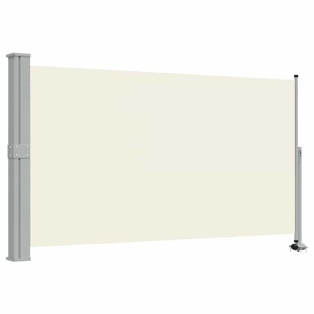 sammenrullelig sidemarkise til terrassen 140 x 300 cm creme