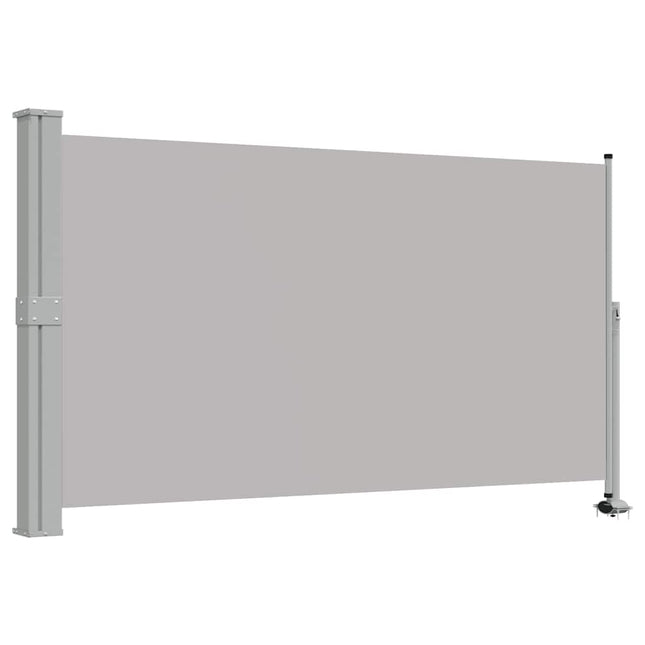 sammenrullelig sidemarkise til terrassen 140x300 cm grå