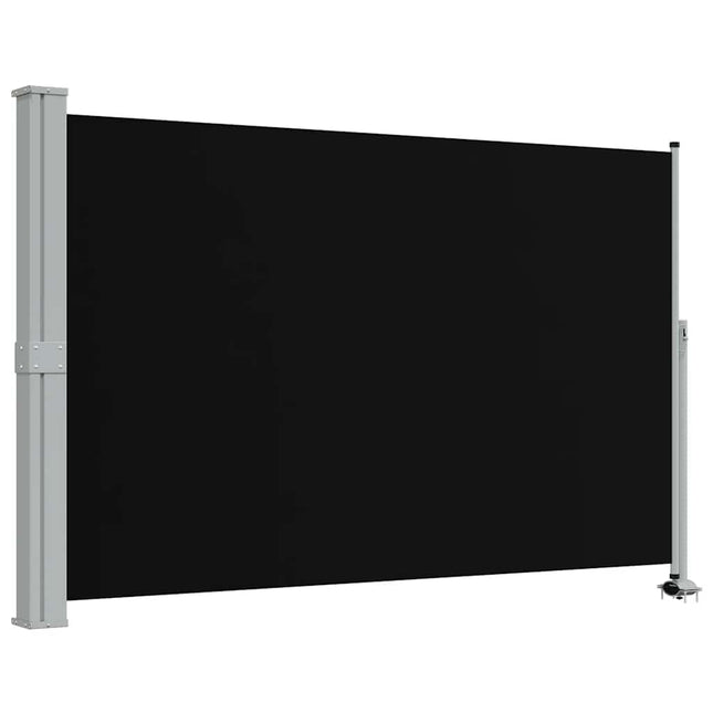 sammenrullelig sidemarkise til terrassen 160 x 300 cm sort