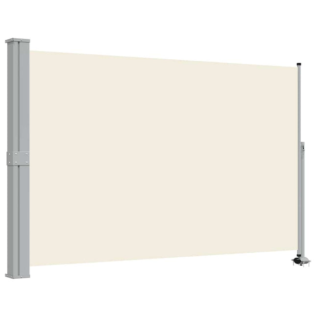 sammenrullelig sidemarkise til terrassen 160 x 300 cm creme