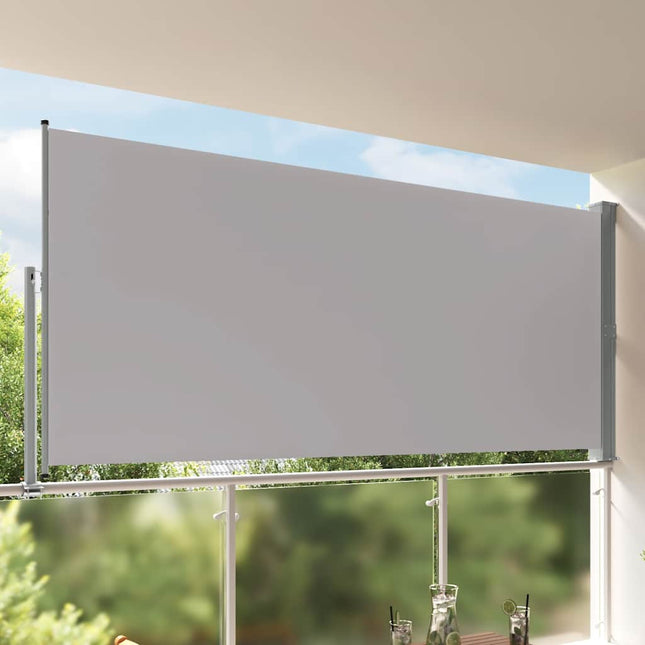 sammenrullelig sidemarkise til terrassen 160x300 cm grå
