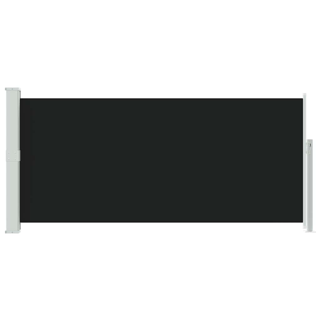sammenrullelig sidemarkise 140x300 cm sort