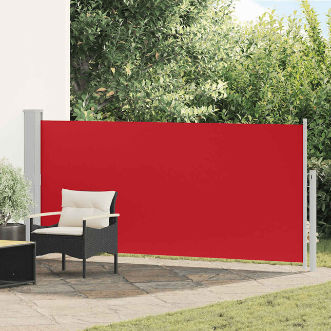 sammenrullelig sidemarkise 140x300 cm rød
