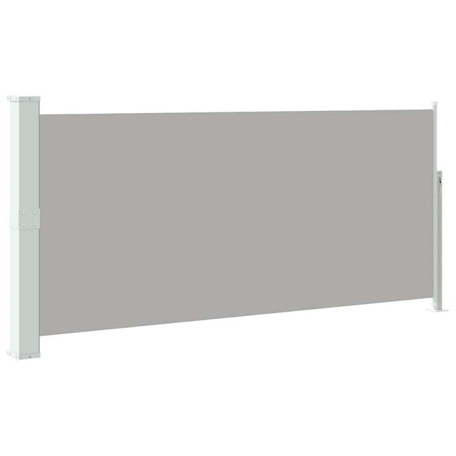 sammenrullelig sidemarkise 140 x 314 cm grå