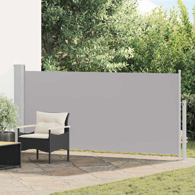 sammenrullelig sidemarkise 140 x 314 cm grå