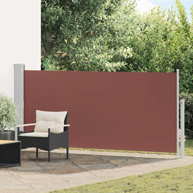 sammenrullelig sidemarkise 140 x 300 cm brun