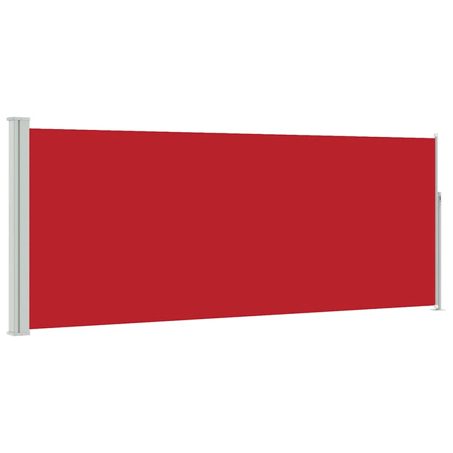 sammenrullelig sidemarkise 117x314 cm rød