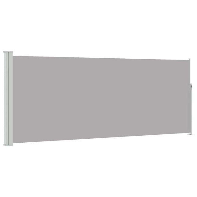 sammenrullelig sidemarkise 117x314 cm grå