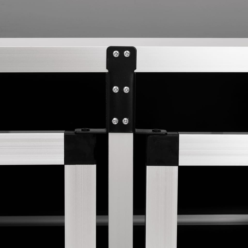 hundebur med dobbelt dør 89 x 69 x 50 cm