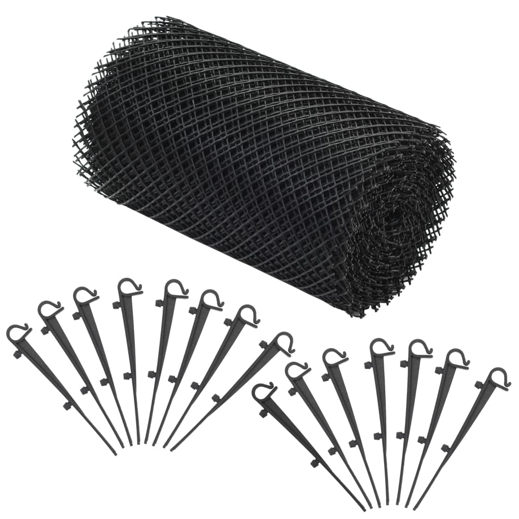 tagrendenet med klips 4 stk. HDPE 1,08 ㎡