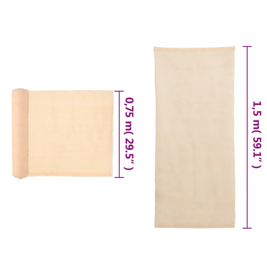 trådnetsskærm HDPE 1,5 x 50 m beige