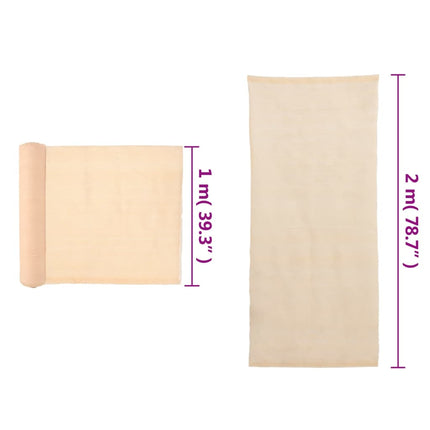 trådnetsskærm HDPE 2 x 10 m beige