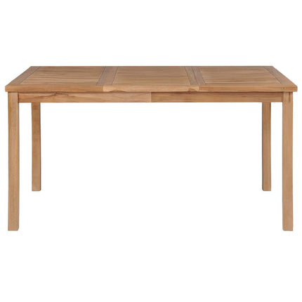 havebord 150x90x77 cm massivt teaktræ