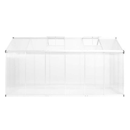 drivhus 362x190x195 cm 13,41 m³ aluminium