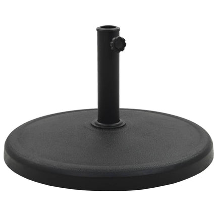 parasolfod rund polyresin 19 kg sort