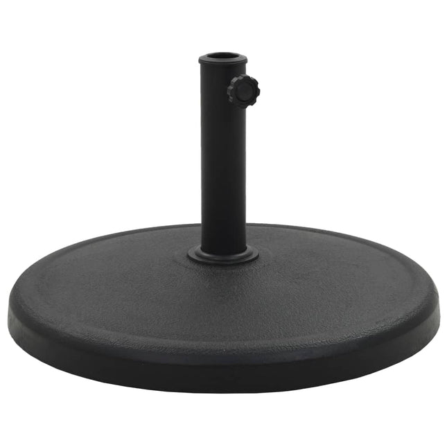 parasolfod rund polyresin 19 kg sort