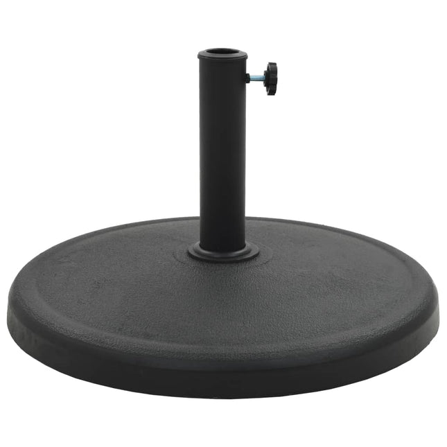 parasolfod rund polyresin 19 kg sort