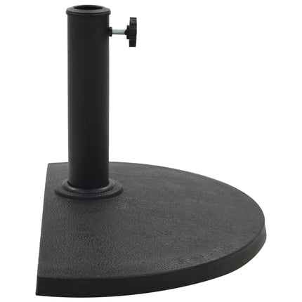 parasolfod rund polyresin 9 kg sort