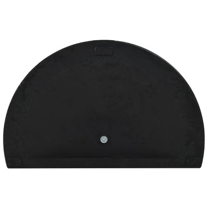 parasolfod halvrund polyresin 15 kg sort