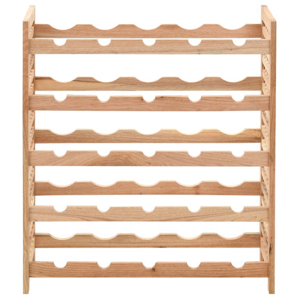 vinreol til 25 flasker 63x25x73 cm massivt valnøddetræ