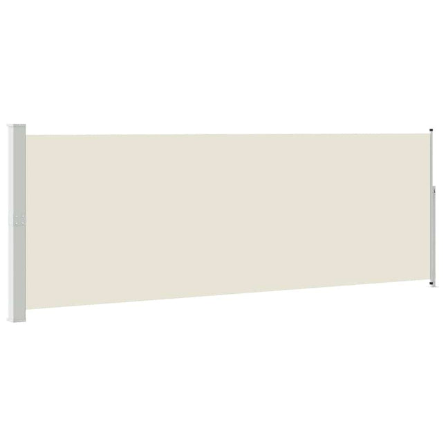 sammenrullelig sidemarkise 160 x 514 cm cremefarvet