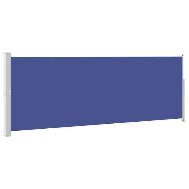 sammenrullelig sidemarkise 160x500 cm blå