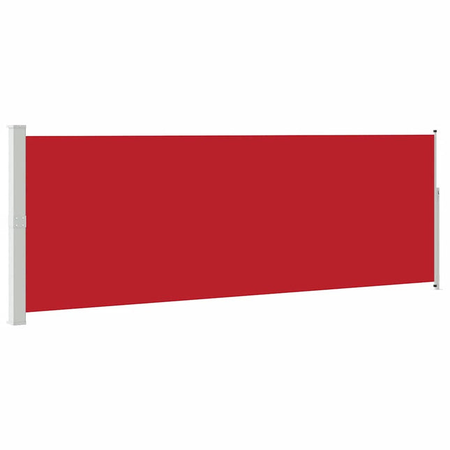 sammenrullelig sidemarkise 160 x 500 cm rød