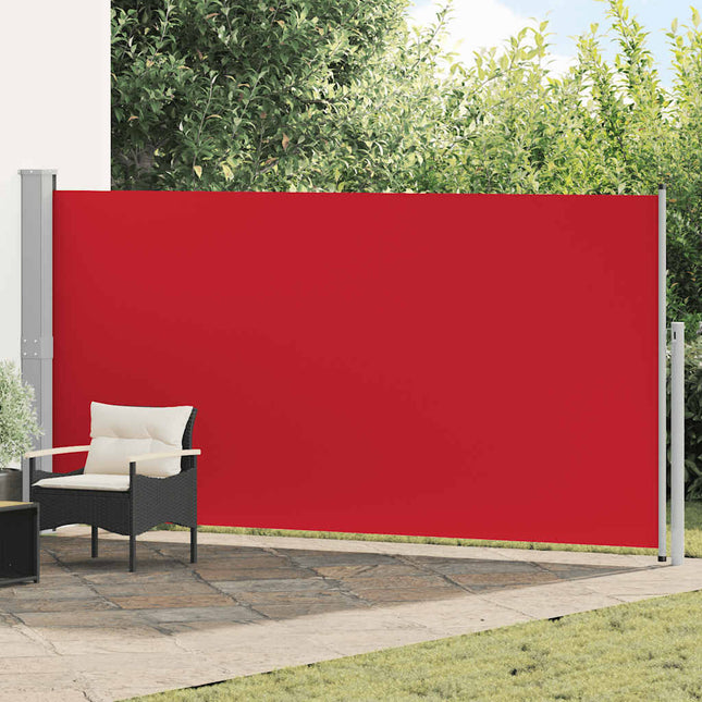 sammenrullelig sidemarkise 160 x 500 cm rød