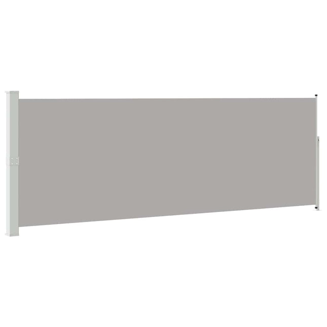 sammenrullelig sidemarkise 160 x 500 cm grå