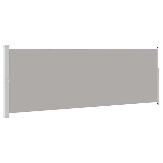 sammenrullelig sidemarkise 160 x 514 cm grå