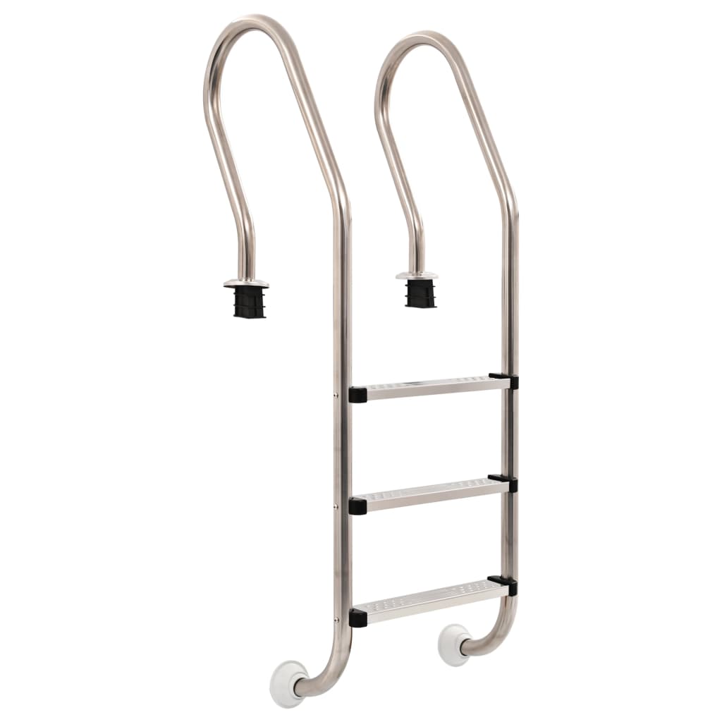 poolstige 3 trin rustfrit stål 304 120 cm