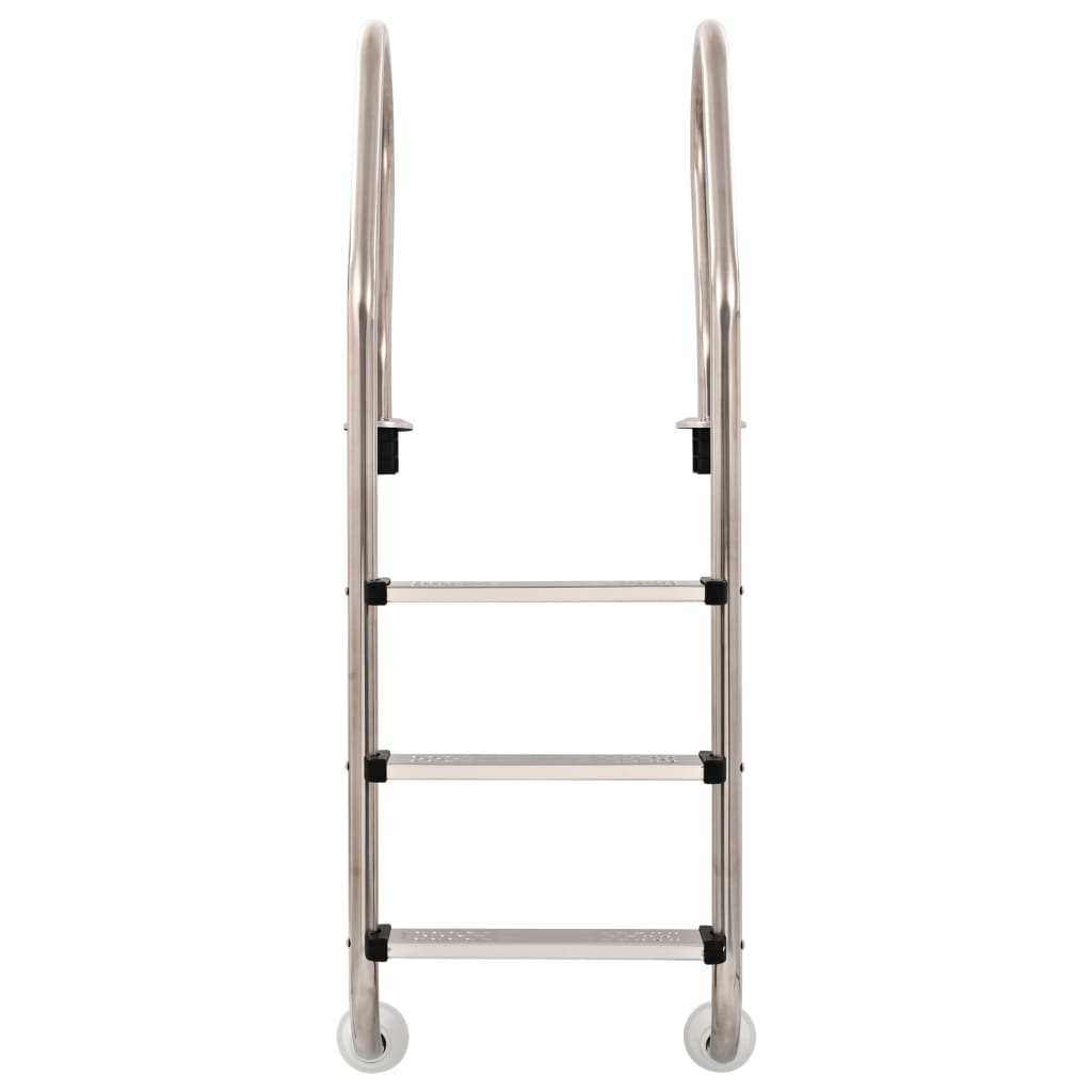 poolstige 3 trin rustfrit stål 304 120 cm