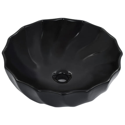 håndvask 46 x 17 cm keramik sort