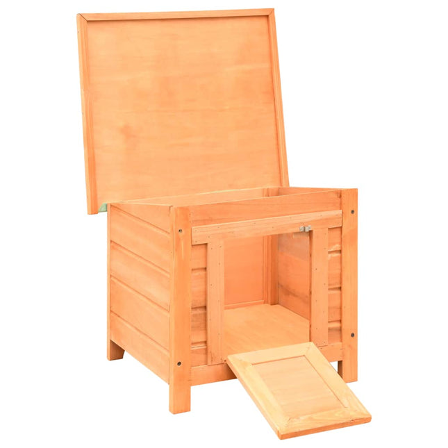kattehus 50x46x43,5 cm massivt fyrre- og grantræ