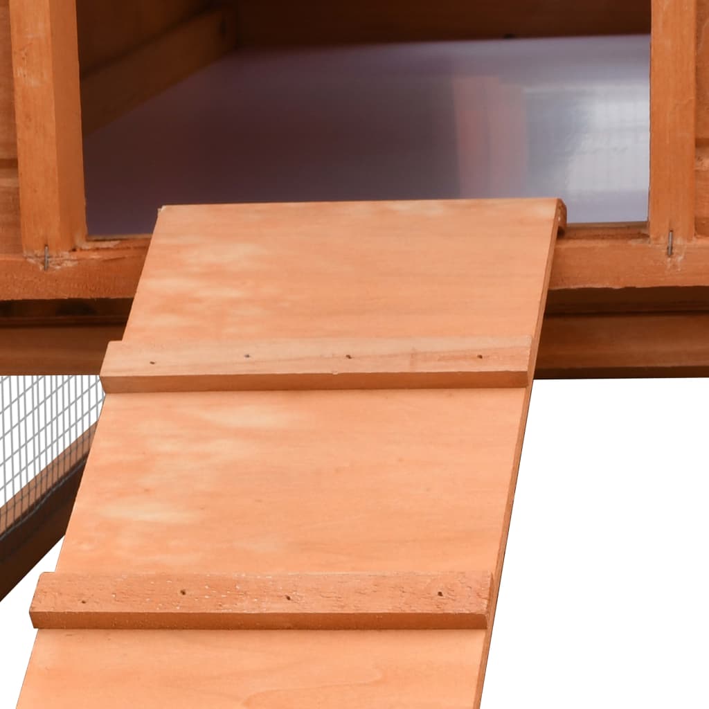 kaninbur 310x70x87 cm massivt fyrre- og grantræ