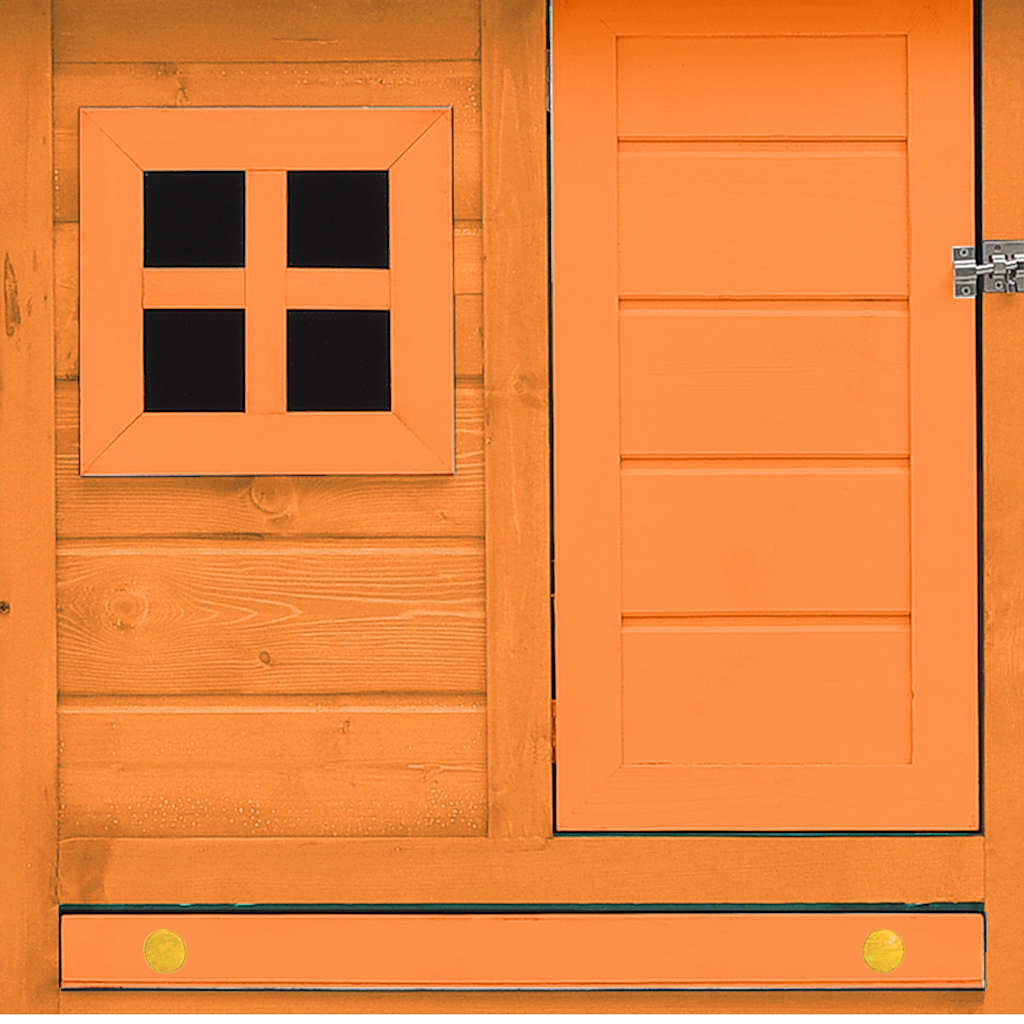 hønsehus 170x81x110 cm massivt fyrre- og grantræ