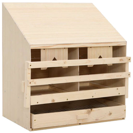 rugekasse 2 rum 63 x 40 x 65 cm massivt fyrretræ