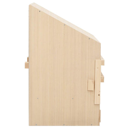 rugekasse 2 rum 63 x 40 x 65 cm massivt fyrretræ