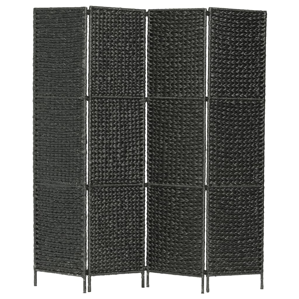 4-panelers rumdeler 154 x 160 cm vandhyacint sort billede