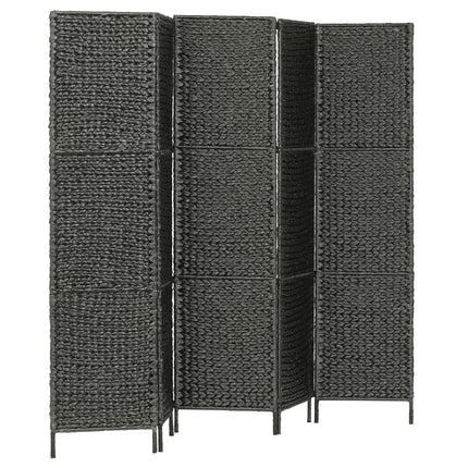 rumdeler med 5 paneler 193 x 160 cm vandhyacint sort