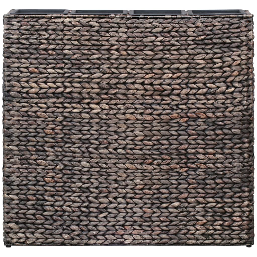 højbed med 4 krukker vandhyacint brun