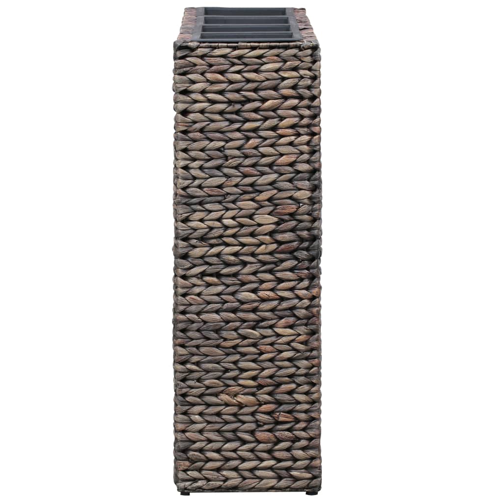 højbed med 4 krukker vandhyacint brun