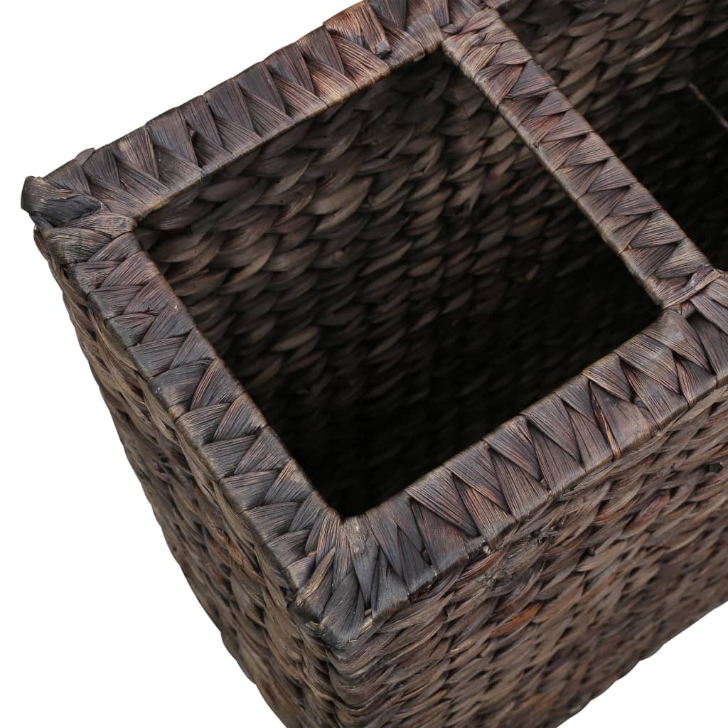 højbed med 4 krukker vandhyacint brun