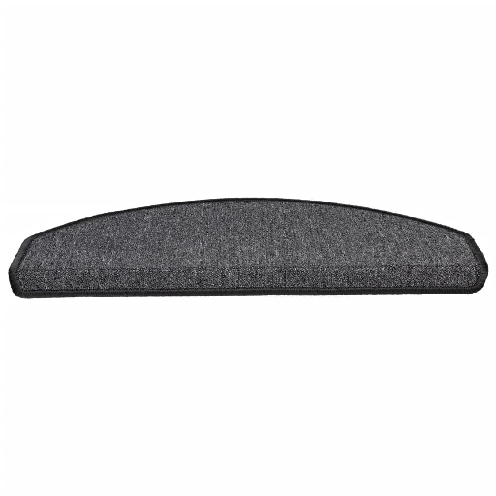 trappemåtter 15 stk. 65x24x4 cm antracit halvrund store