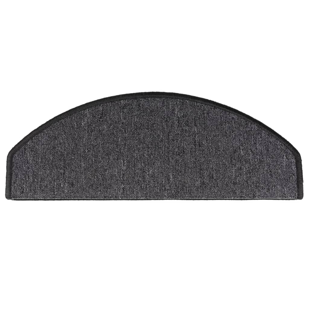 trappemåtter 15 stk. 65x24x4 cm antracit halvrund store