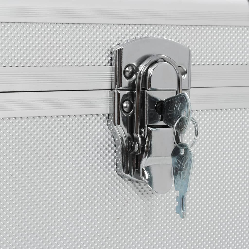 opbevaringskufferter 3 stk. aluminium sølvfarvet