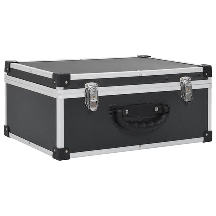 CD-kasse til 60 CD'er aluminium ABS sort